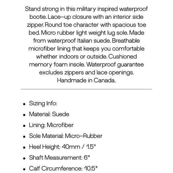 La Canadienne Cara Khaki suede combat boots - Picture 3 of 9